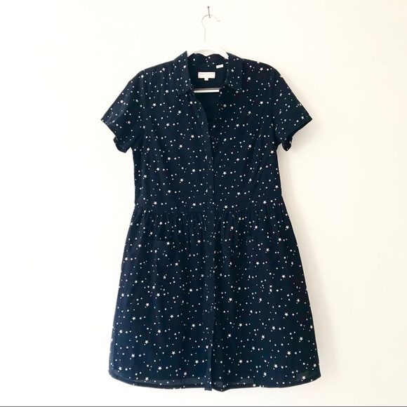 Chinti & Parker Dresses & Skirts - Chinti and Parker Navy Star Print Poplin Dress